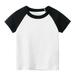 KmaiSchai Boys Size 10 Shirts Toddler Kids Baby Boys Girls Color Block Short Sleeve Crewneck T Shirts Tops Tee Clothes For Children Shirts For Boys Size 8 Sleeveless Shirt Kids Boys Shirts Fetus Top