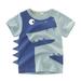 KmaiSchai Toddler Boy Clothes 2T Toddler Kids Baby Boys Girls Cartoon Dinosaur Short Sleeve Crewneck T Shirts Tops Tee Clothes For Children Large Olive Toddlers Boys Tops Boys Shirts Size 8 Short Sl