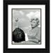 Hollywood Photo Archive 26x31 Black Ornate Wood Framed with Double Matting Museum Art Print Titled - Doris Day with a Thanksgiving Turkey
