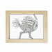 Bird Paint Running Long Art Deco Fashion Desktop Photo Frame Picture Art Decoration Painting 6x8 inch