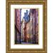 Bibikow Walter 23x32 Gold Ornate Wood Framed with Double Matting Museum Art Print Titled - Sweden-Stockholm-Gamla Stan-Old Town-Royal Palace-old town street