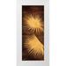 Parks David 12x24 White Modern Wood Framed Museum Art Print Titled - Fan Palm Triptych I