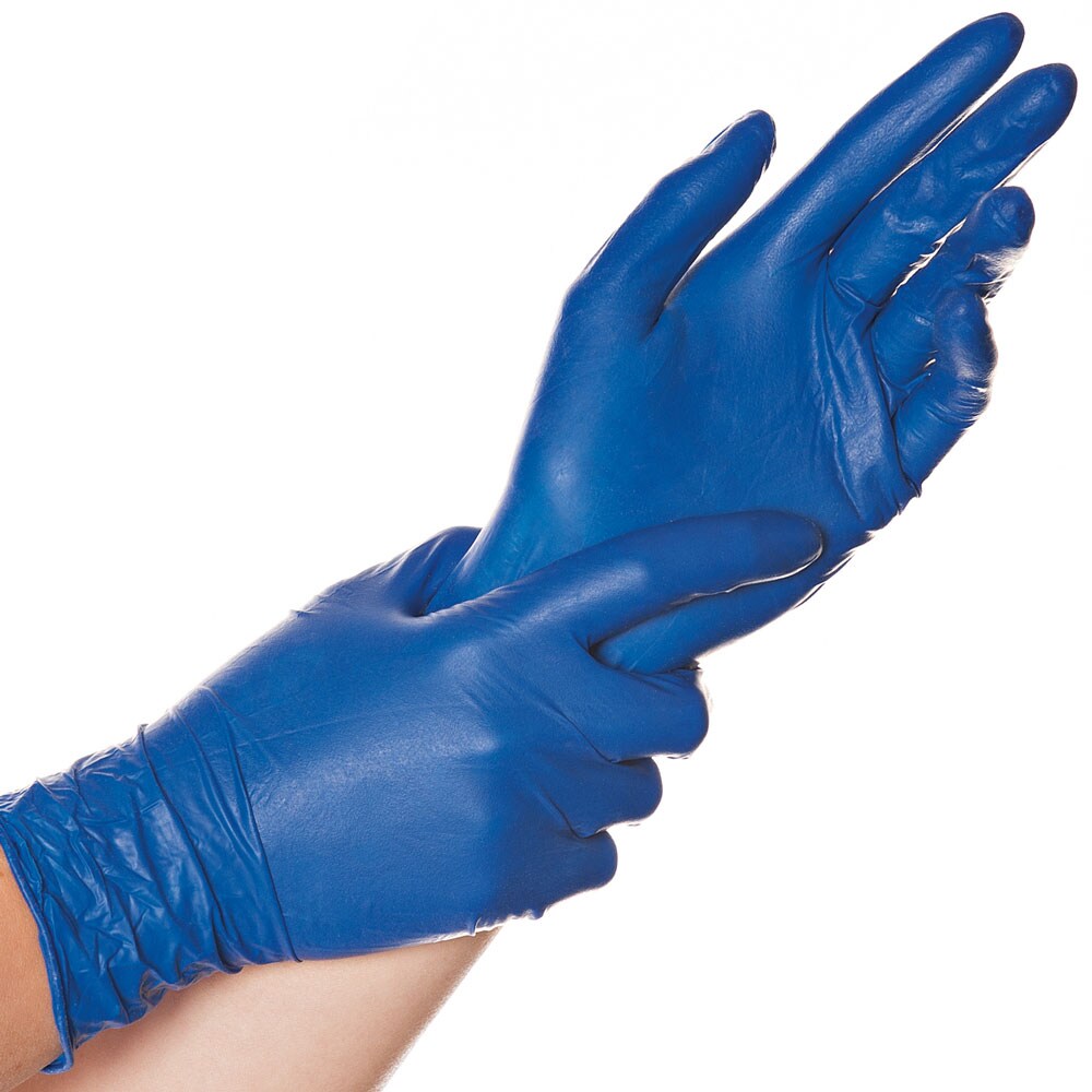 10x100 Stück Latexhandschuhe puderfrei Soft Blue Blau Größe M Einweghandschuhe Arbeitshandschuhe Einmalhandschuhe Latex Handschuhe Image