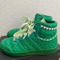 Adidas Shoes | Addidas Tot Story Rex Hightop Shoe Size 4 Big Boy | Color: Green | Size: 4bb