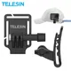 TELESIN-Pince de fixation pour caméra d'action support en silicone PC dégagement rapide GoPro