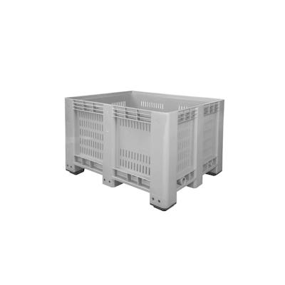 Big Box perforiert mit 4 Füßen | Grau, ähnlich RAL 7040 Image