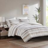 Madison Park Aspen 3 Piece Clipped Jacquard Duvet Cover Set (Insert Excluded)