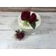 Red Rose Cake Flowers - Artificial Silk Flowers For Wedding Anniversary Birthday Valentines | Claire De Fleurs