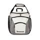 BRUBAKER Professional Ski Boot Bag for Shoes and Helmet with Backpack Straps and Foam Back Padding Silver Grey