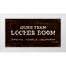 Appleman Sam 32x18 White Modern Wood Framed Museum Art Print Titled - Vintage Locker Room