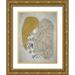 Urban Road 25x32 Gold Ornate Wood Framed with Double Matting Museum Art Print Titled - Jurassic Art Print