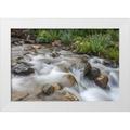 Illg Cathy and Gordon 18x13 White Modern Wood Framed Museum Art Print Titled - CO Clear Creek Co Cascade and chiming bells