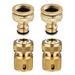 4 Pieces Garden Hose Tap Connector 1/2 Inch and 3/4 Inch Size 2-In-1 and 1/2 Inch Hose Pipe Quick Connector