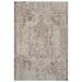 Laddha Home Designs 5.25 x 7.75 Beige and Brown Distressed Medallion Rectangular Outdoor Area