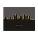 Michael Tompsett Saint Paul Minnesota Skyline Glow II Canvas Art