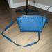 Michael Kors Bags | Michael Kors Blue Studded Shoulder Or Crossbody Bag. | Color: Blue/Silver | Size: Os