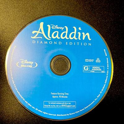 Disney Toys | Disney Aladdin Diamond Edition Blu-Ray Dvd | Color: Blue/Silver | Size: Dvd