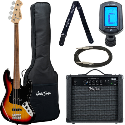 Harley Benton JB-75FL SB Vintage Seri Set