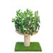 Tucker Murphy Pet™ 24" Damyria Cat Tree Rope/Manufactured Wood in Green/White | 24 H x 14 W x 22 D in | Wayfair 965EE6E6E8484CC6905C6F3AF8391213