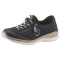 Slip-On Sneaker RIEKER Gr. 41, blau (marine) Damen Schuhe Slipper Bestseller