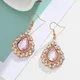 ZOSHI – boucles d'oreilles pendantes en cristal rose autrichien pour femmes bijoux de fête