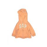 Baby Gap Outlet Zip Up Hoodie: Orange Graphic Tops - Size 3-6 Month