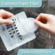 Filtre en papier expresso laqué pour machine à café écran de rondelle de papier porte-filtre