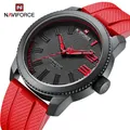 NAVIFORCE – montre de luxe pour hommes bracelet en Silicone étanche Sport militaire à Quartz