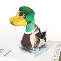 Trompette d'optique canard ornements pliants Mini modèle 3D en papier bricolage jouets