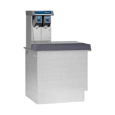 Follett VU155N0RP Countertop Water & Nugget Ice Dispenser for Commercial Ice Machines - 150 lb Storage, Cup Fill, 115v, Push Button, Stainless Steel