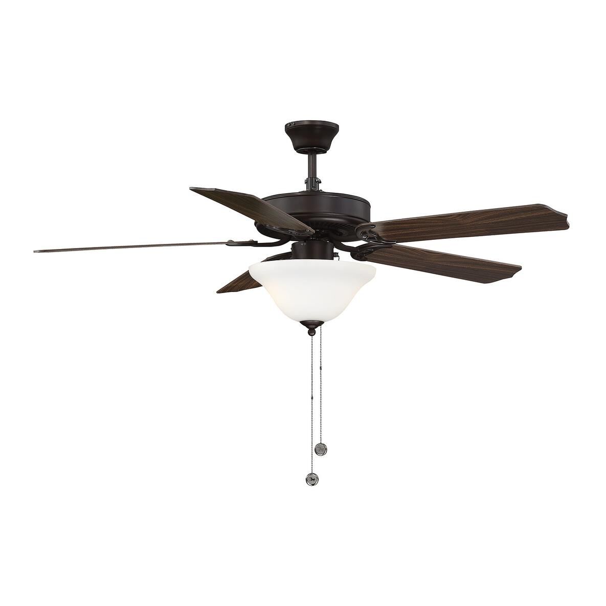 Meridian Lighting First Value Outdoor Rated 52 Inch Ceiling Fan with Light Kit - M2018ORBRV