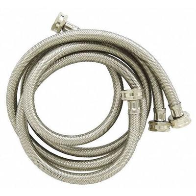 EZ-FLO EASTMAN 48370 Hose,4 ft.,Stainless Steel,PK2