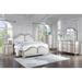 Katerina Ivory and Silver Oak 3-piece Upholstered Platform Bedroom Set