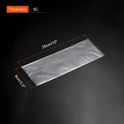 Clear Flat Open Poly Bags PE Retail Pouches 2 Mil 3.5x10 in 500pcs