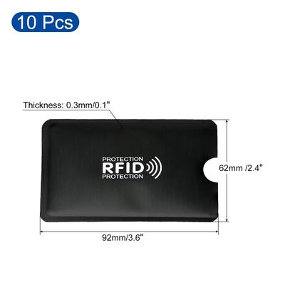 RFID Blocking Credit Card Sleeves, 10 Pcs Contactless Protector Holder