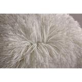 "Decorative" Shaggy Pillow with Lurex (18-in x 18-in)