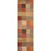 Checkered Modern Moroccan Runner Rug Handmade Oriental Jute Carpet - 2'8" x 9'4"