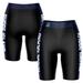 Women's Black/Navy Rhode Island Rams Plus Size Striped Design Bike Shorts