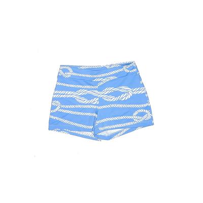 Mahi Gold Shorts: Blue Tropical Bottoms - Women's Size Small - Sandwash