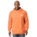 Men's Big & Tall Russell® Quilted Sleeve Hooded Sweatshirt by Russell Athletic in Washed Peach (Size XLT)