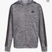 Adidas Shirts & Tops | Adidas Boys’ Zip Front Hooded Jacket | Color: Black/Gray | Size: L/G 14/16