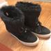 Tory Burch Shoes | Great Condition Tory Burch Angelica Faux Fur Black Tassel Boots Size 8 | Color: Black | Size: 8