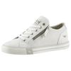 Sneaker MUSTANG SHOES, Damen, Gr. 37, weiß, Lederimitat, sportlich, Schuhe, mit Reißverschluss, Freizeitschuh, Halbschuh, Schnürschuh, Topseller