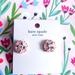 Kate Spade Jewelry | Kate Spade Flying Colors Marquise Stud Earrings In Blush | Color: Pink/White | Size: 7/10"W X 7/10"H