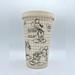 Disney Dining | Disney "Mickey Mouse Sketchbook" 16 Oz. Cup Tumbler No Straw, Eco Bamboo | Color: Black/Tan | Size: 16 Oz