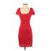 Max Studio Casual Dress - Mini: Red Dresses - Women's Size X-Small