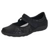 Ballerina REMONTE, Damen, Gr. 37, schwarz, Textil, Lederimitat, sportlich, Schuhe, Slipper, Schlupfschuh, Slip-On Sneaker mit dezenter Snake-Optik