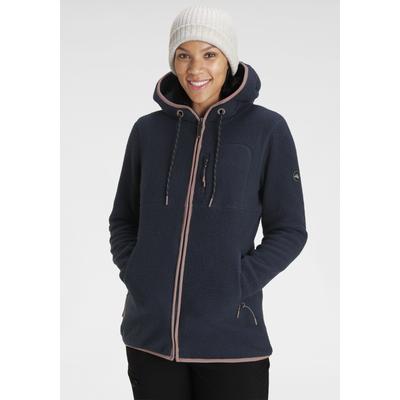Fleecejacke POLARINO, Damen, Gr. 50, blau (marine), Fleece, Obermaterial: 100% Polyester, sportlich, hüftlang, Langarm, Jacken, für kalte Tage, aus Fleece, modischer Stil Image
