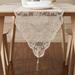 House of Hampton® Lace Table Runner w/ 2 Tassels Lace in Brown | 14 W x 72 D in | Wayfair 58EB12575FFE4FFFB2C4CB6347B5F87D