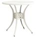 Astoria Grand Patio Table Outdoor Dining Table Garden Porch Furniture Cast Aluminum Metal in White | 28.3 H x 30.7 W x 30.7 D in | Wayfair